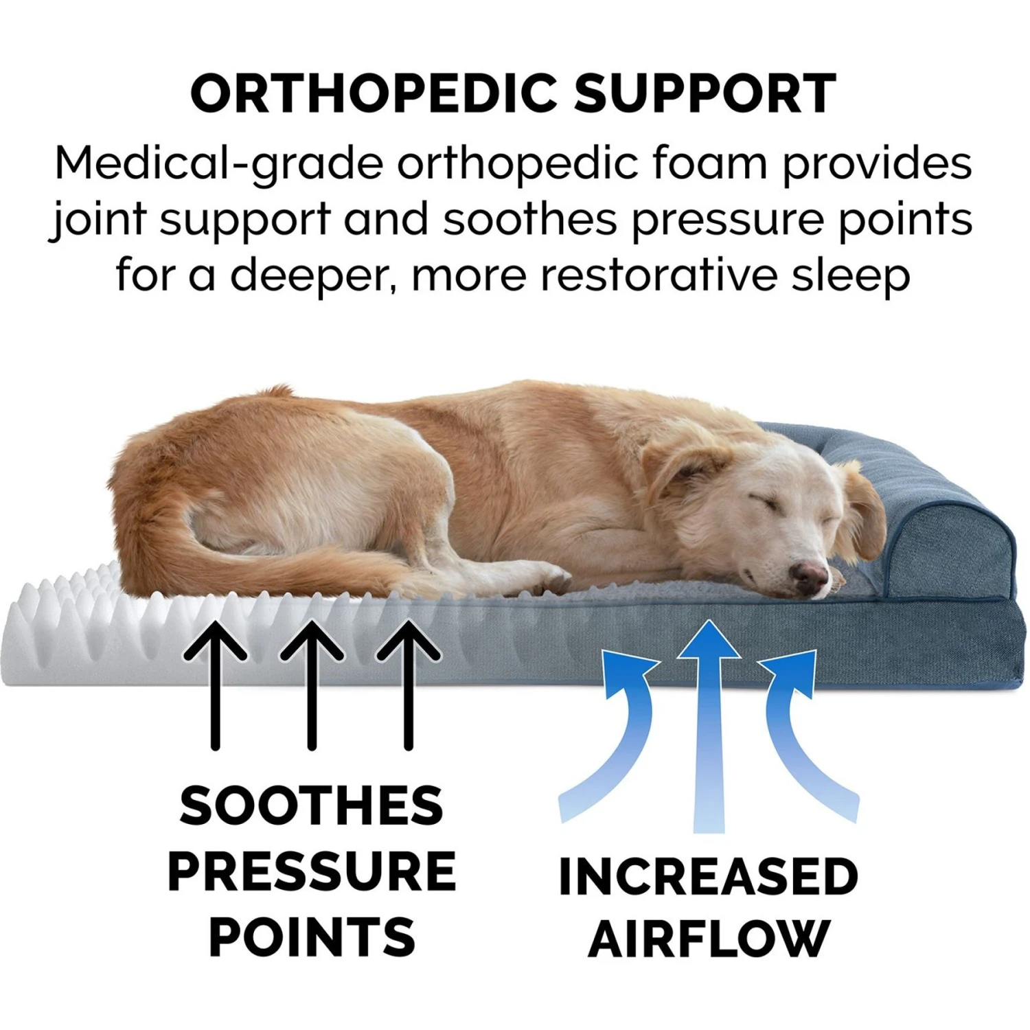 FurHaven Faux Fleece Orthopedic Bolster Cat & Dog Bed With Removable Cover 9 FurHaven Faux Fleece Orthopedic Bolster Cat & Dog Bed With Removable Cover - Image 7