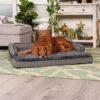 FurHaven Comfy Couch Memory Top Cat & Dog Bed With Removable Cover