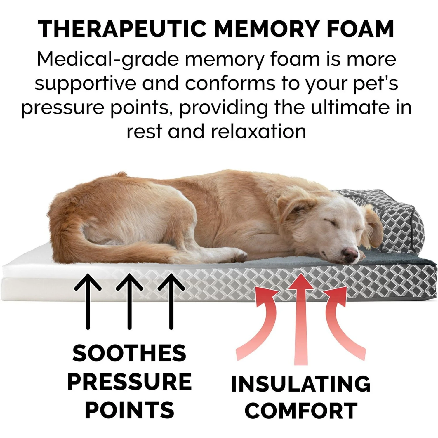 FurHaven Comfy Couch Memory Top Cat & Dog Bed With Removable Cover 9 FurHaven Comfy Couch Memory Top Cat & Dog Bed With Removable Cover - Image 7