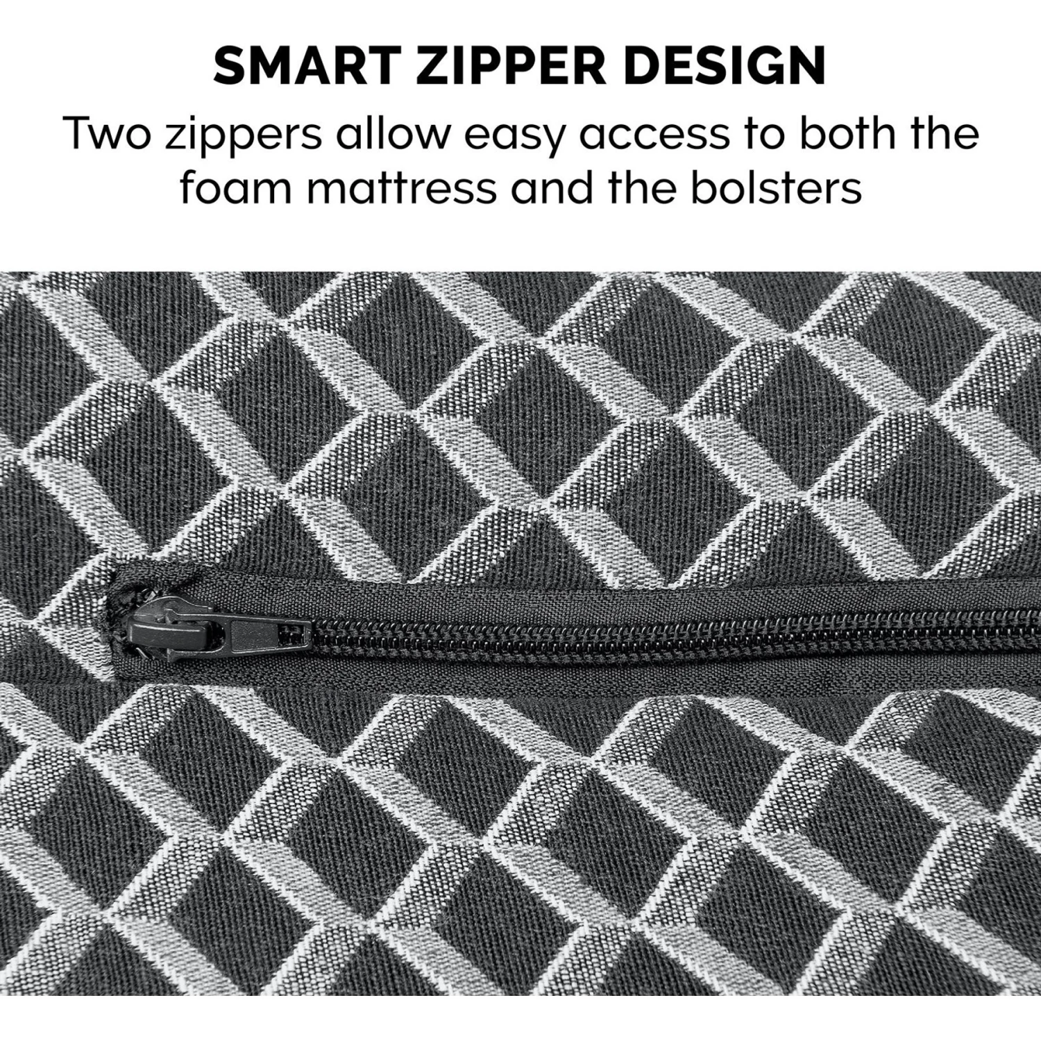 FurHaven Comfy Couch Memory Top Cat & Dog Bed With Removable Cover 11 FurHaven Comfy Couch Memory Top Cat & Dog Bed With Removable Cover - Image 9