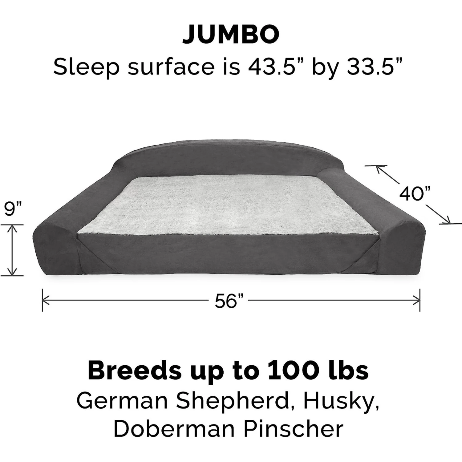 FurHaven Luxury Edition Orthopedic Bolster Cat & Dog Bed With Removable Cover 7 FurHaven Luxury Edition Orthopedic Bolster Cat & Dog Bed With Removable Cover - Image 5