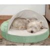 FurHaven Microvelvet Snuggery Gel Top Covered Cat & Dog Bed With Removable Cover -Blue Buffalos Shop 179003 MAIN. AC SS1800 V1612501897