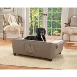 Enchanted Home Pet Rockwell Sofa Dog Bed With Removable Cover, Large, Pewter -Blue Buffalos Shop 180298 PT2. AC SS1800 V1563226358