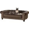Enchanted Home Pet Wentworth Sofa Dog Bed With Removable Cover, Large, Charcoal Grey