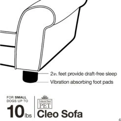 Enchanted Home Pet Cleo Sofa Cat & Dog Bed With Removable Cover, Small -Blue Buffalos Shop 180306 PT7. AC SS1800 V1563226415