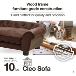 Enchanted Home Pet Cleo Sofa Cat & Dog Bed With Removable Cover, Small -Blue Buffalos Shop 180306 PT8. AC SS1800 V1563226435