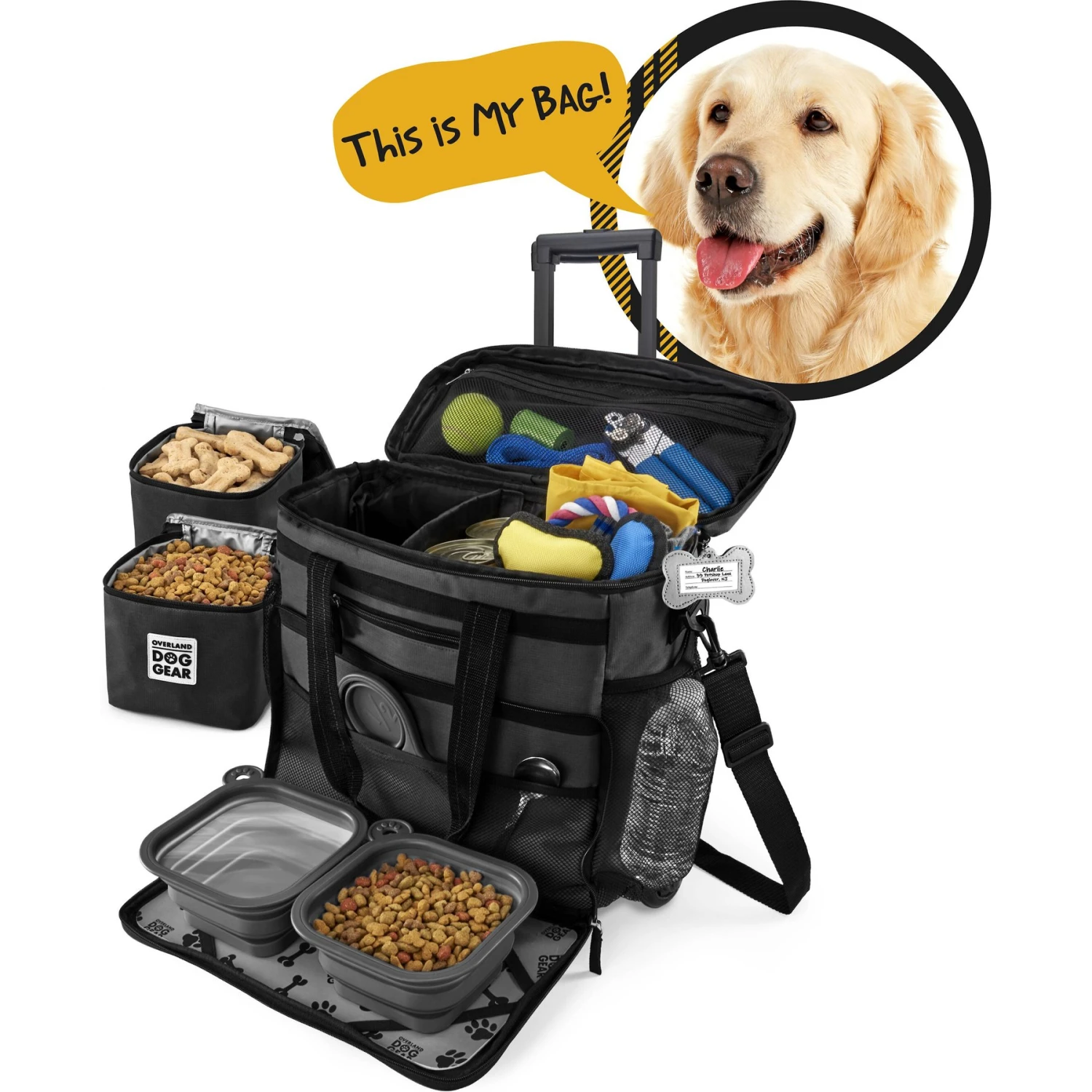 Mobile Dog Gear Rolling Week Away Dog Bag 4 Mobile Dog Gear Rolling Week Away Dog Bag - Image 2