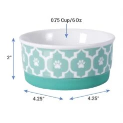 Bone Dry Paw Lattice Print Non-Skid Ceramic Dog & Cat Bowl Set 10 Bone Dry Paw Lattice Print Non-Skid Ceramic Dog & Cat Bowl Set -Blue Buffalos Shop 185453 PT1. AC SS1800 V1599267716