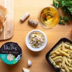 Tiki Dog Taste Of Italy Chicken, Pasta & Carbonara Recipe In Broth Wet Dog Food, 3-oz Cup, Case Of 4 -Blue Buffalos Shop 186333 PT6. AC SS1800 V1576623205