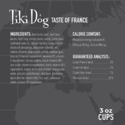 Tiki Dog Taste Of France Beef, Potatoes & Burgundy Recipe In Broth Grain-Free Wet Dog Food, 3-oz Cup, Case Of 4 -Blue Buffalos Shop 186335 PT5. AC SS1800 V1631197025