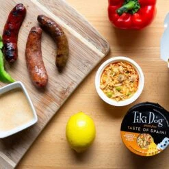 Tiki Dog Taste Of Spain Chicken & Shrimp Paella Recipe In Broth Gluten-Free Wet Dog Food, 3-oz Cup, Case Of 4 -Blue Buffalos Shop 186337 PT6. AC SS1800 V1576623283