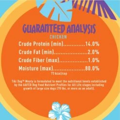Tiki Dog Meaty High Protein Diet Chicken Recipe In Broth Grain-Free Wet Dog Food, 3-oz Cup, Case Of 4 13 Tiki Dog Meaty High Protein Diet Chicken Recipe In Broth Grain-Free Wet Dog Food, 3-oz Cup, Case Of 4 -Blue Buffalos Shop 186343 PT4. AC SS1800 V1576623104
