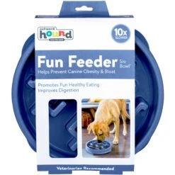 Outward Hound Fun Feeder Slow Feeder Dog Bowl -Blue Buffalos Shop 190604 PT8. AC SS1800 V1595524558