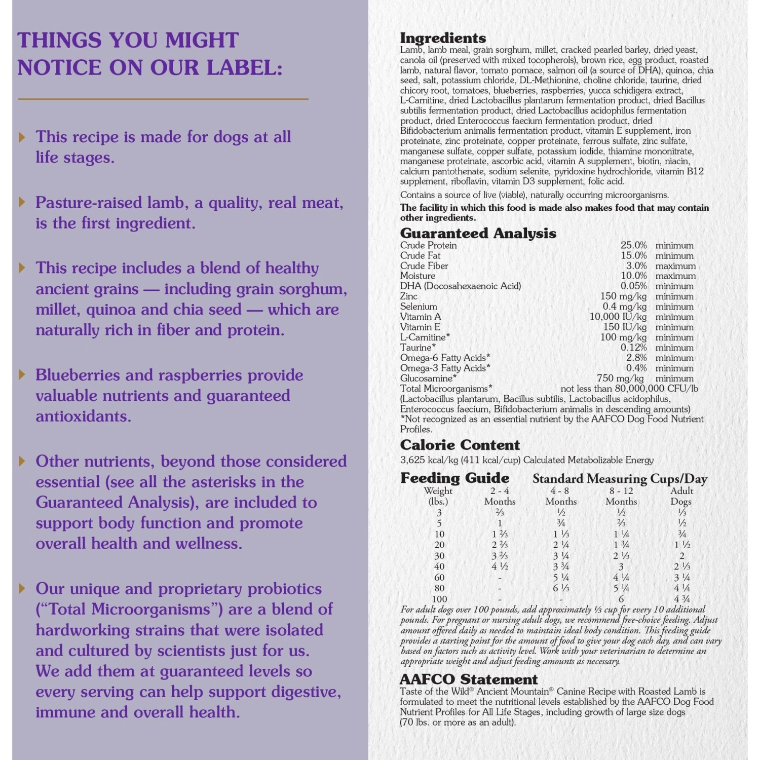 Taste Of The Wild Ancient Mountain With Ancient Grains Dry Dog Food 5 Taste Of The Wild Ancient Mountain With Ancient Grains Dry Dog Food - Image 3