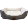 American Kennel Club AKC Burlap Bolster Cat & Dog Bed