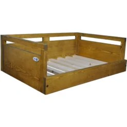 Iconic Pet Sassy Paws Wooden Sofa Cat & Dog Bed With Removable Cover -Blue Buffalos Shop 192535 PT2. AC SS1800 V1568757250