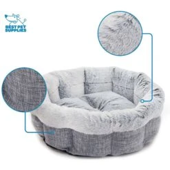 Best Pet Supplies Round Bolster Cat & Dog Bed -Blue Buffalos Shop 193151 PT2. AC SS1800 V1629249128