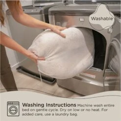 Best Friends By Sheri Calming Lux Fur Donut Cuddler Bolster Cat & Dog Bed -Blue Buffalos Shop 193297 PT5. AC SS1800 V1689789839