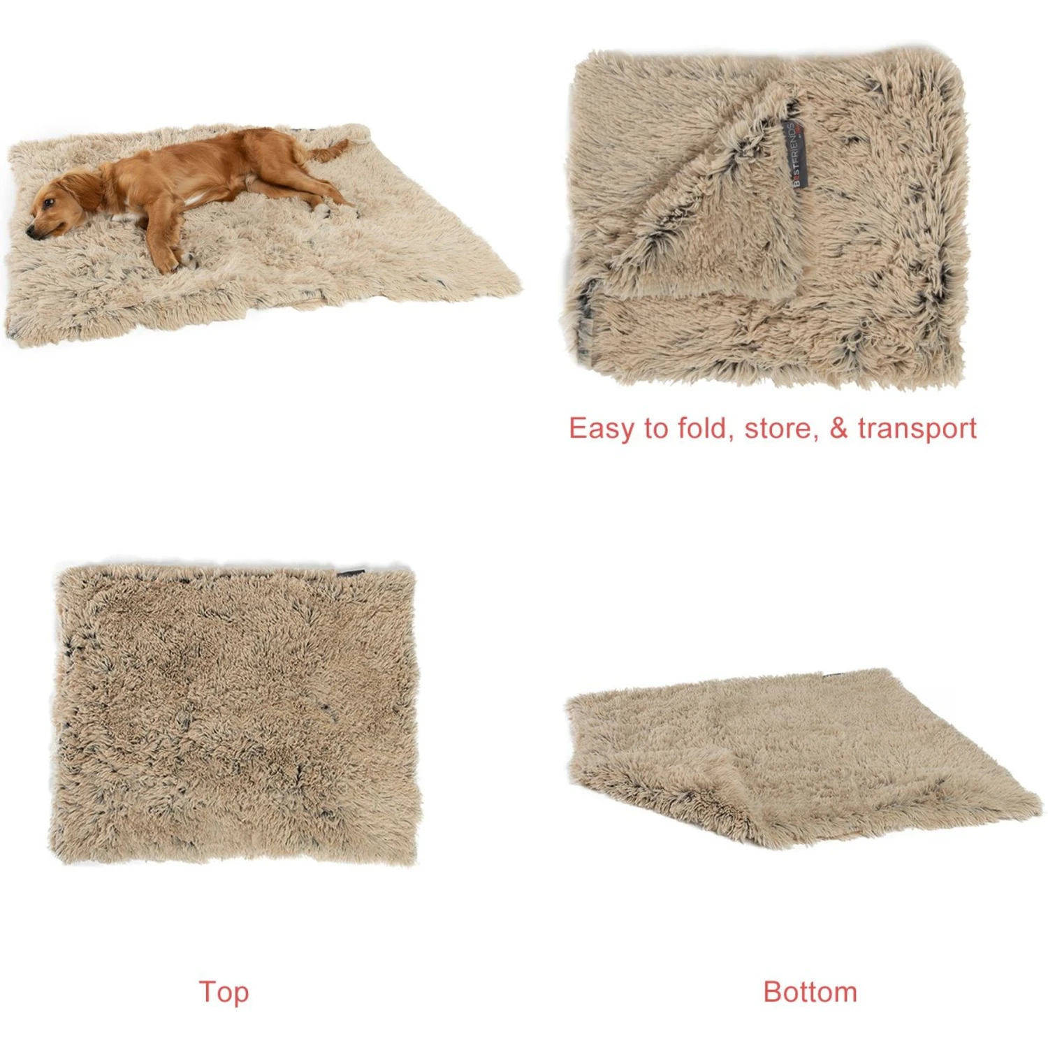 Best Friends By Sheri Throw Shag Dog & Cat Blanket 5 Best Friends By Sheri Throw Shag Dog & Cat Blanket - Image 3