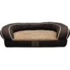 American Kennel Club AKC Quilted Orthopedic Bolster Cat & Dog Bed With Removable Cover