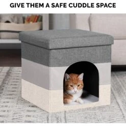 FurHaven House Footstool & Ottoman Dog & Cat Bed 15 FurHaven House Footstool & Ottoman Dog & Cat Bed -Blue Buffalos Shop 198861 PT5. AC SS1800 V1568235206