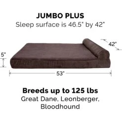 FurHaven Chaise Lounge Orthopedic Cat & Dog Bed With Removable Cover -Blue Buffalos Shop 198871 PT3. AC SS1800 V1585665718