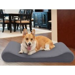 FurHaven Microvelvet Luxe Lounger Memory Foam Dog Bed With Removable Cover
