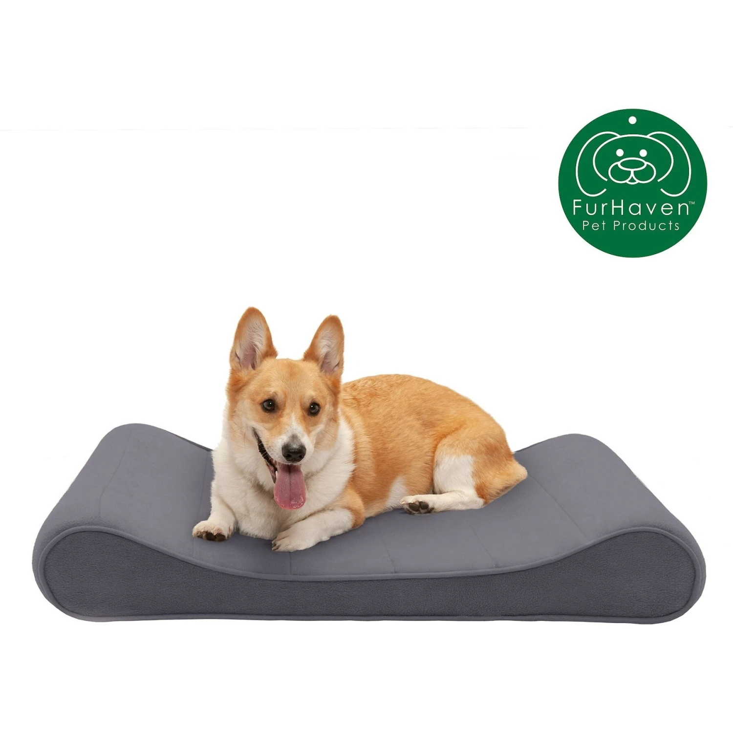 FurHaven Microvelvet Luxe Lounger Memory Foam Dog Bed With Removable Cover 6 FurHaven Microvelvet Luxe Lounger Memory Foam Dog Bed With Removable Cover - Image 4