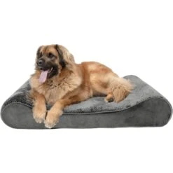FurHaven Minky Plush Luxe Lounger Memory Foam Dog Bed With Removable Cover -Blue Buffalos Shop 198931 PT3. AC SS1800 V1627002998