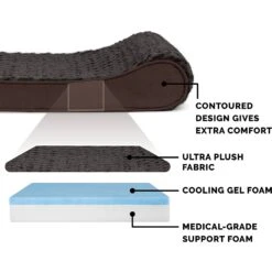 FurHaven Ultra Plush Luxe Lounger Cooling Gel Dog Bed With Removable Cover 16 FurHaven Ultra Plush Luxe Lounger Cooling Gel Dog Bed With Removable Cover -Blue Buffalos Shop 198957 PT5. AC SS1800 V1627617108