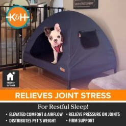 K&H Pet Products Original Indoor/Outdoor Covered Elevated Dog Bed, Navy Blue 11 K&H Pet Products Original Indoor/Outdoor Covered Elevated Dog Bed, Navy Blue -Blue Buffalos Shop 199139 PT2. AC SS1800 V1627945071