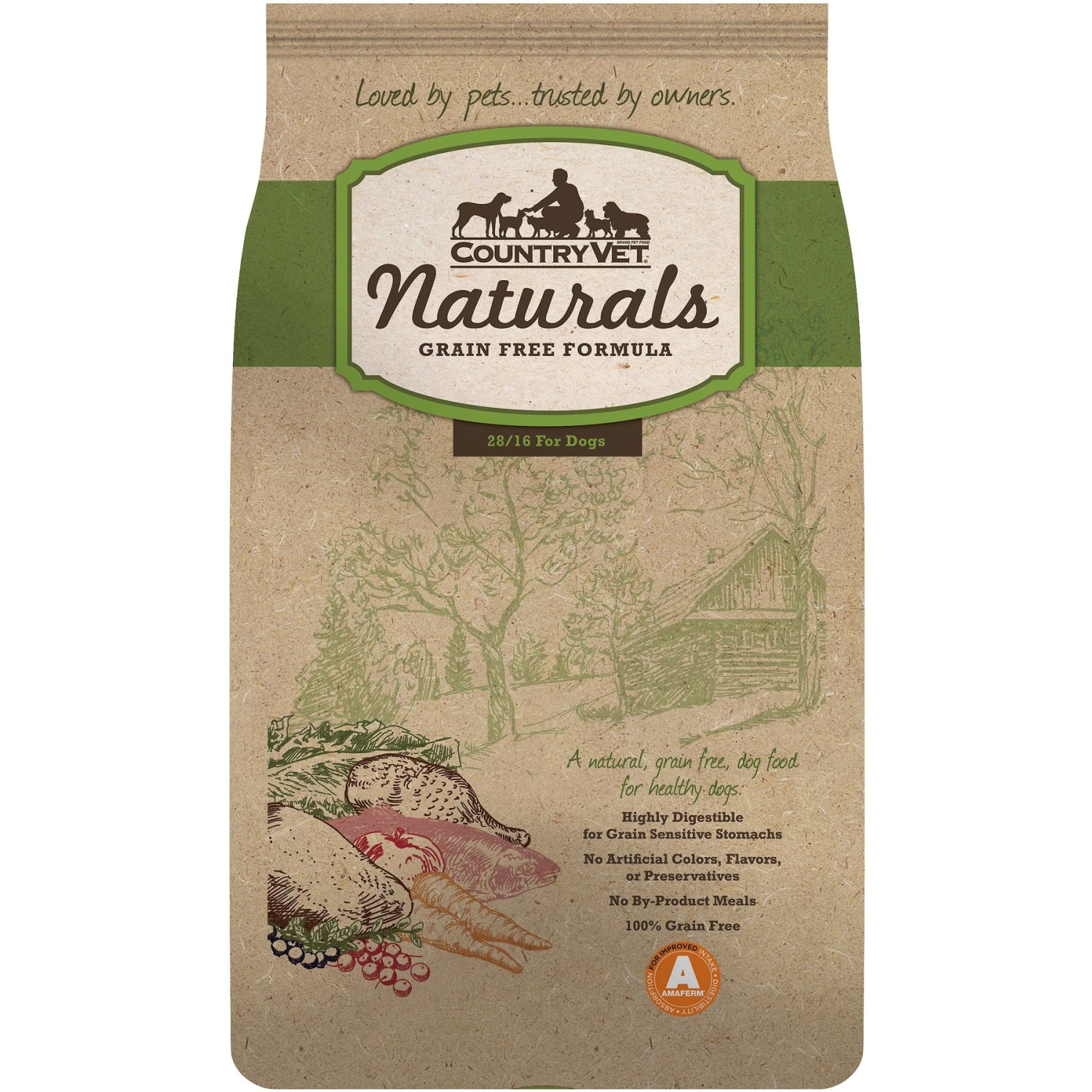Country Vet Naturals 28-16 Grain-Free Dog Food 3 Country Vet Naturals 28-16 Grain-Free Dog Food