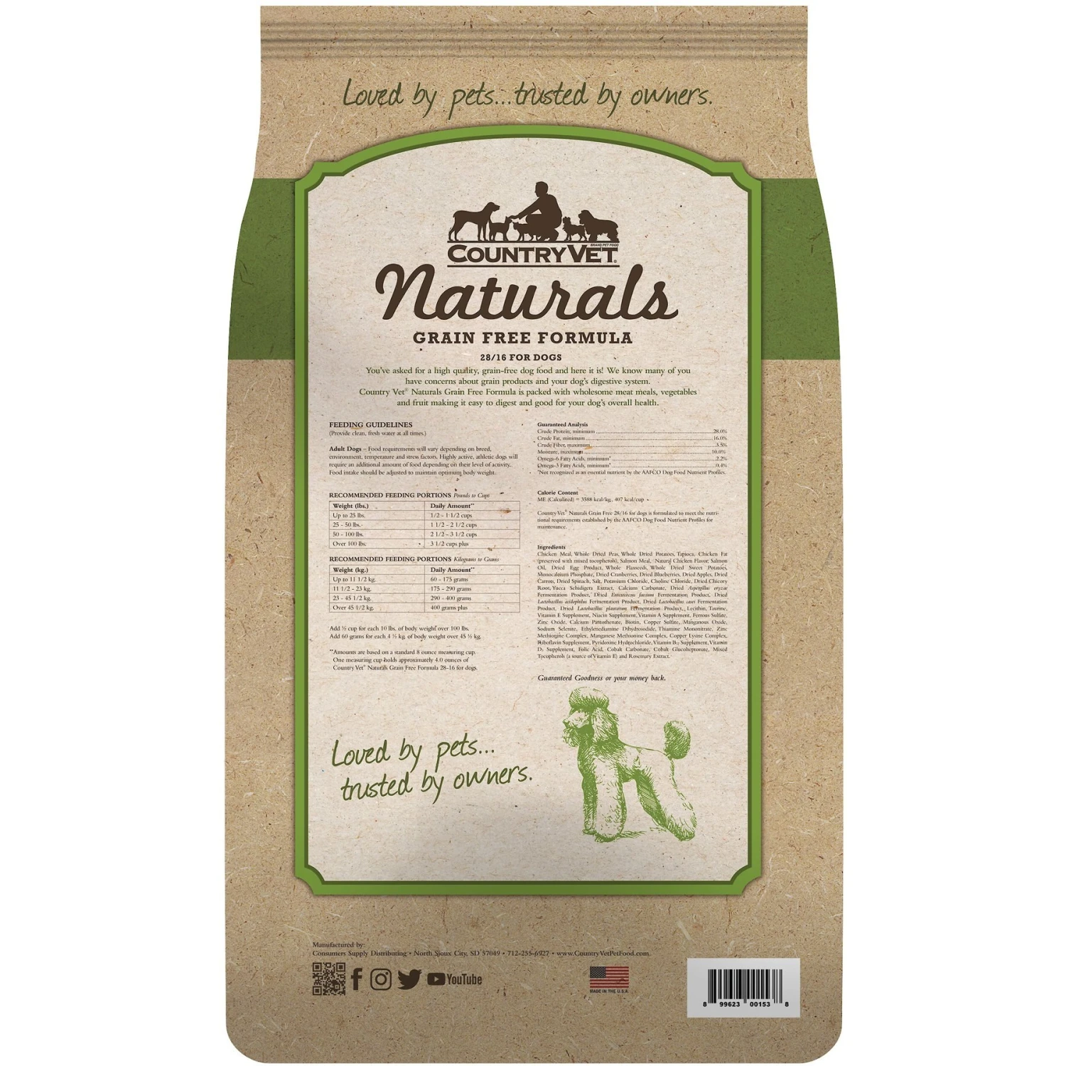 Country Vet Naturals 28-16 Grain-Free Dog Food 4 Country Vet Naturals 28-16 Grain-Free Dog Food - Image 2