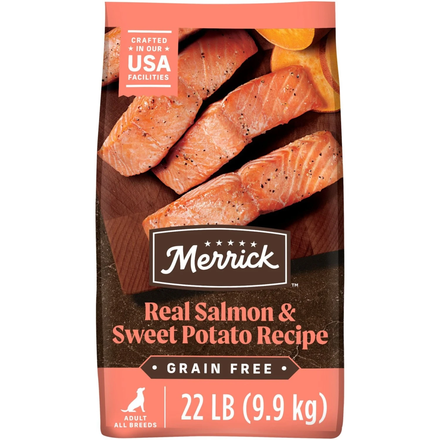 Merrick Grain-Free Chicken-Free Real Salmon & Sweet Potato Recipe Dry Dog Food 3 Merrick Grain-Free Chicken-Free Real Salmon & Sweet Potato Recipe Dry Dog Food