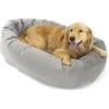 Majestic Pet Velvet Bagel Bolster Dog Bed