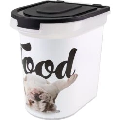 Paw Prints Bulldog Pet Food Storage Container, 26-lb 13 Paw Prints Bulldog Pet Food Storage Container, 26-lb -Blue Buffalos Shop 206532 PT4. AC SS1800 V1571924351