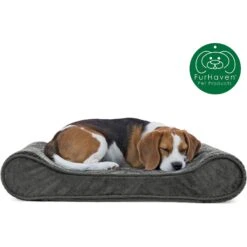 FurHaven Minky Plush Luxe Lounger Orthopedic Cat & Dog Bed With Removable Cover -Blue Buffalos Shop 206687 PT3. AC SS1800 V1625263382