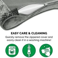 FurHaven Minky Plush Luxe Lounger Orthopedic Cat & Dog Bed With Removable Cover -Blue Buffalos Shop 206687 PT8. AC SS1800 V1625263359