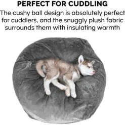 FurHaven Plush Ball Pillow Dog Bed With Removable Cover 18 FurHaven Plush Ball Pillow Dog Bed With Removable Cover -Blue Buffalos Shop 206757 PT7. AC SS1800 V1617150108