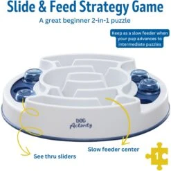 TRIXIE Slide & Feed Activity Strategy Game Dog Toy -Blue Buffalos Shop 207415 PT2. AC SS1800 V1686328988