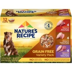 Nature's Recipe Variety Pack Grain-Free Wet Dog Food