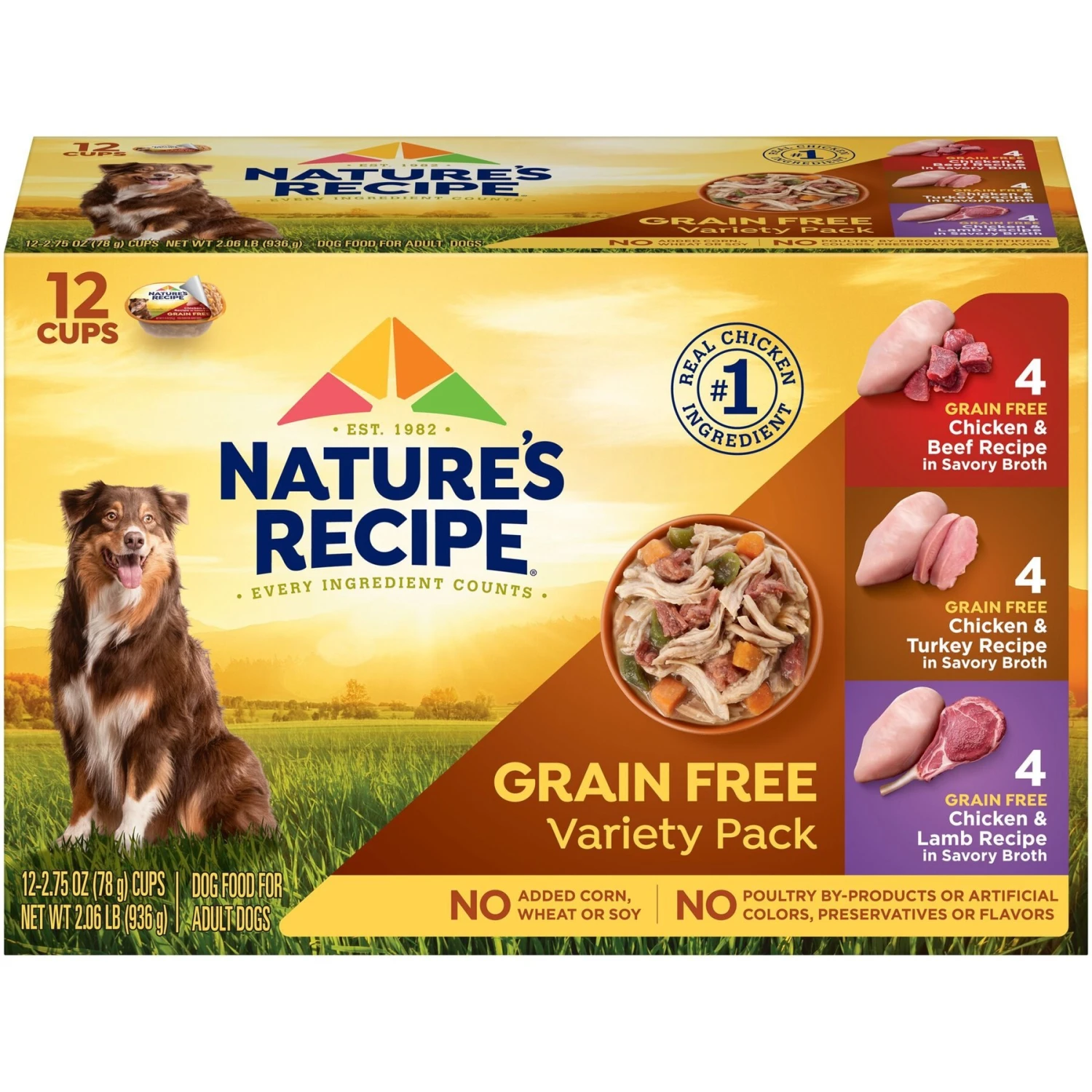 Nature's Recipe Variety Pack Grain-Free Wet Dog Food 3 Nature's Recipe Variety Pack Grain-Free Wet Dog Food