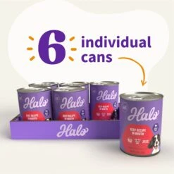 Halo Holistic Beef Recipe In Broth Adult Wet Dog Food -Blue Buffalos Shop 209769 PT5. AC SS1800 V1698766660