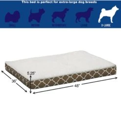 MidWest Double-Thick Orthopedic Pillow Dog Bed -Blue Buffalos Shop 212941 PT3. AC SS1800 V1576083476