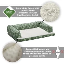 MidWest Orthopedic Bolster Dog Bed With Removable Cover -Blue Buffalos Shop 212943 PT2. AC SS1800 V1576083490