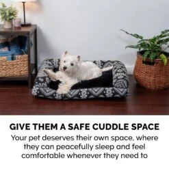 FurHaven Southwest Kilim Bolster Cat & Dog Bed 13 FurHaven Southwest Kilim Bolster Cat & Dog Bed -Blue Buffalos Shop 213485 PT5. AC SS1800 V1586539341