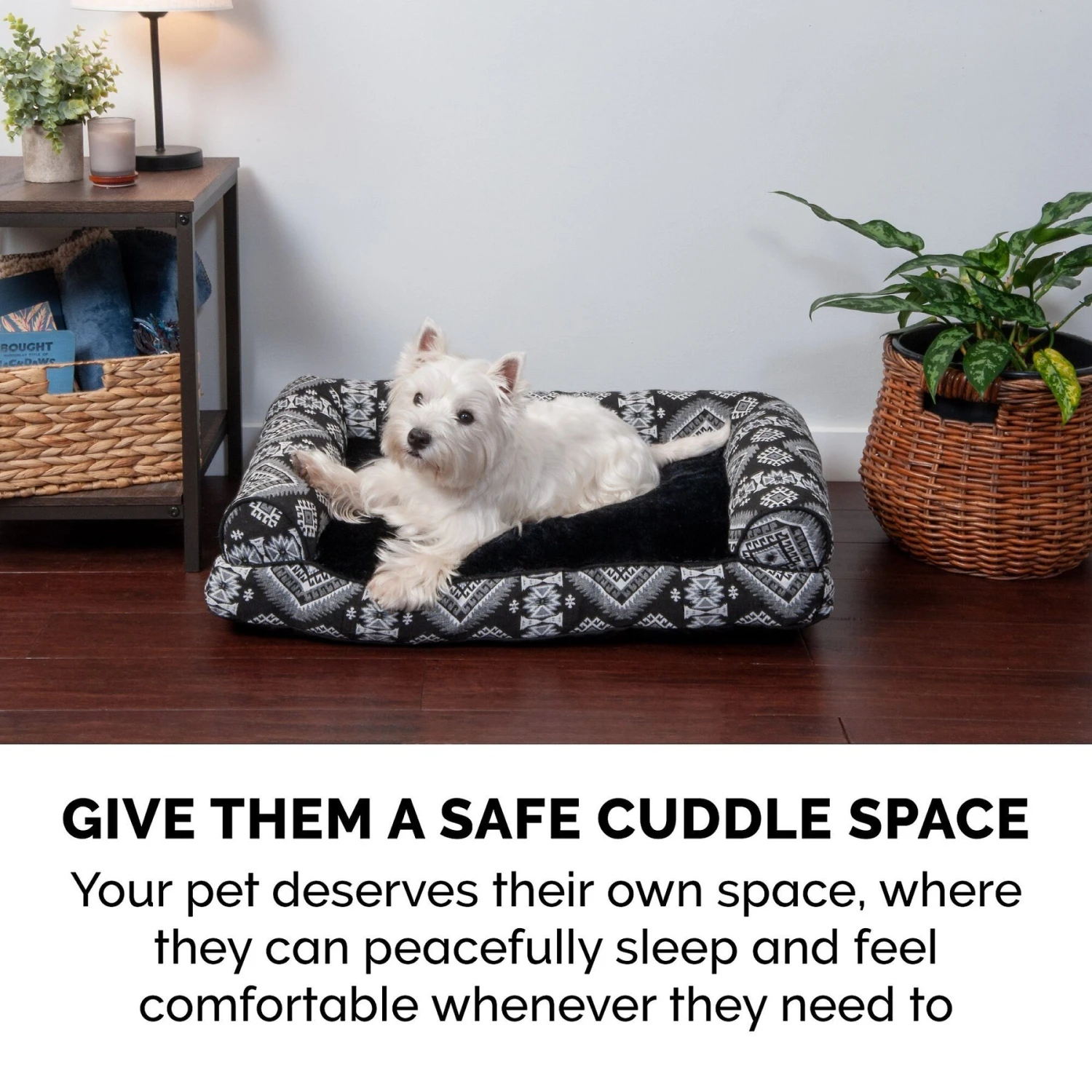 FurHaven Southwest Kilim Bolster Cat & Dog Bed 7 FurHaven Southwest Kilim Bolster Cat & Dog Bed - Image 5