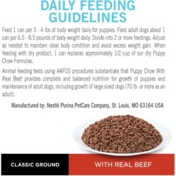 Puppy Chow Classic Ground Beef Pate Wet Puppy Food, 5.5-oz Can, Case Of 24 19 Puppy Chow Classic Ground Beef Pate Wet Puppy Food, 5.5-oz Can, Case Of 24 -Blue Buffalos Shop 215058 PT8. AC SS1800 V1577203091
