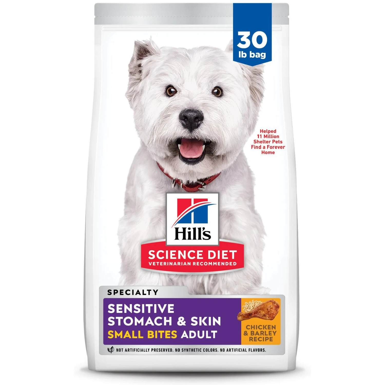 Hill's Science Diet Adult Sensitive Stomach & Sensitive Skin Small Bites Dry Dog Food 3 Hill's Science Diet Adult Sensitive Stomach & Sensitive Skin Small Bites Dry Dog Food