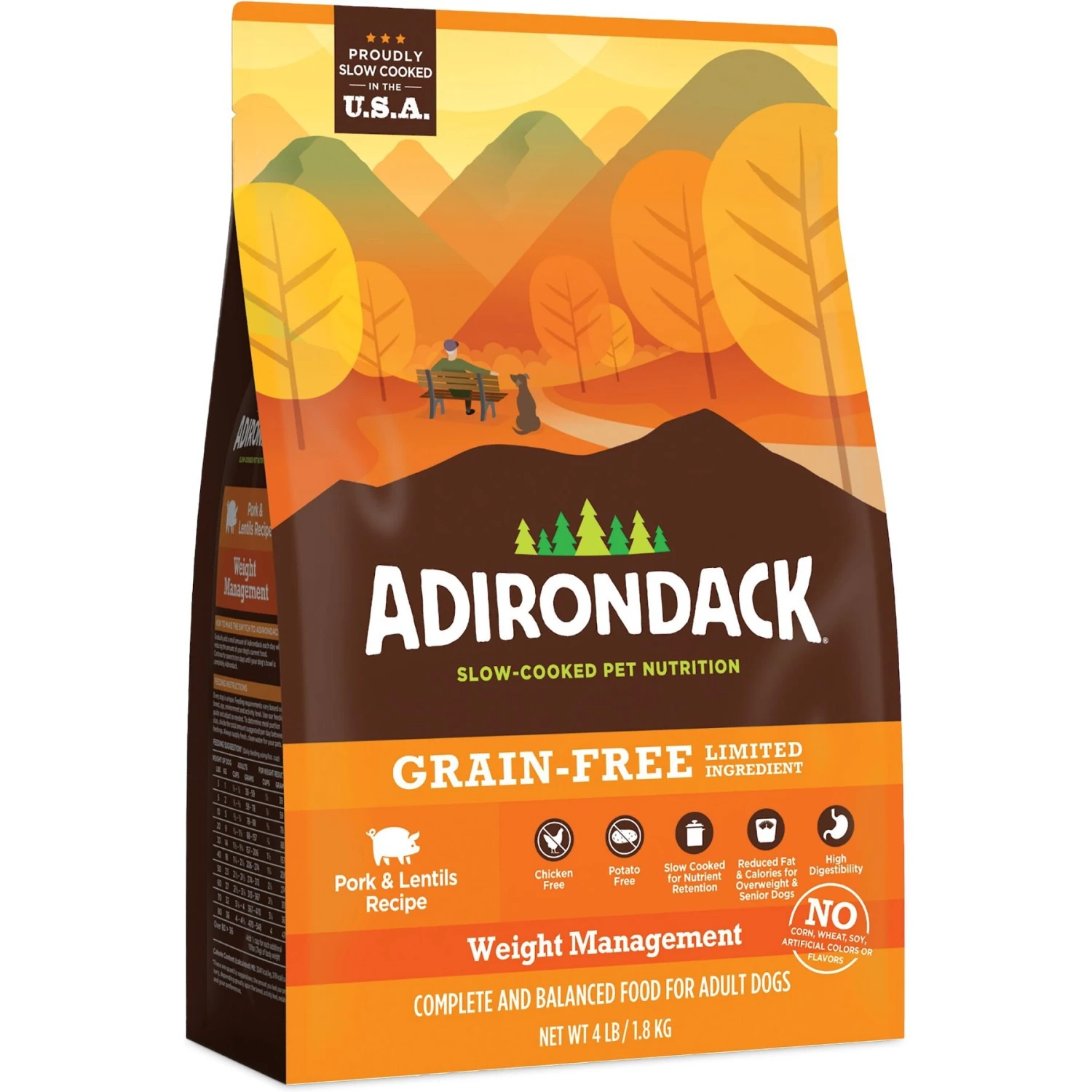 Adirondack Limited Ingredient Pork & Lentils Recipe Weight Management Grain-Free Dry Dog Food 3 Adirondack Limited Ingredient Pork & Lentils Recipe Weight Management Grain-Free Dry Dog Food